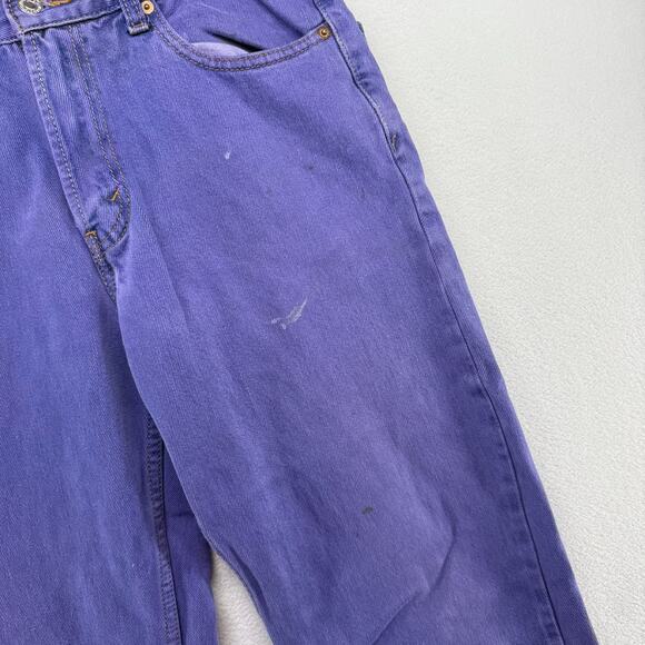 Vintage Levis Jeans Men's 30x32 Fits 30x30 Purple 550 Relaxed Loose Baggy y2k - Picture 3 of 12
